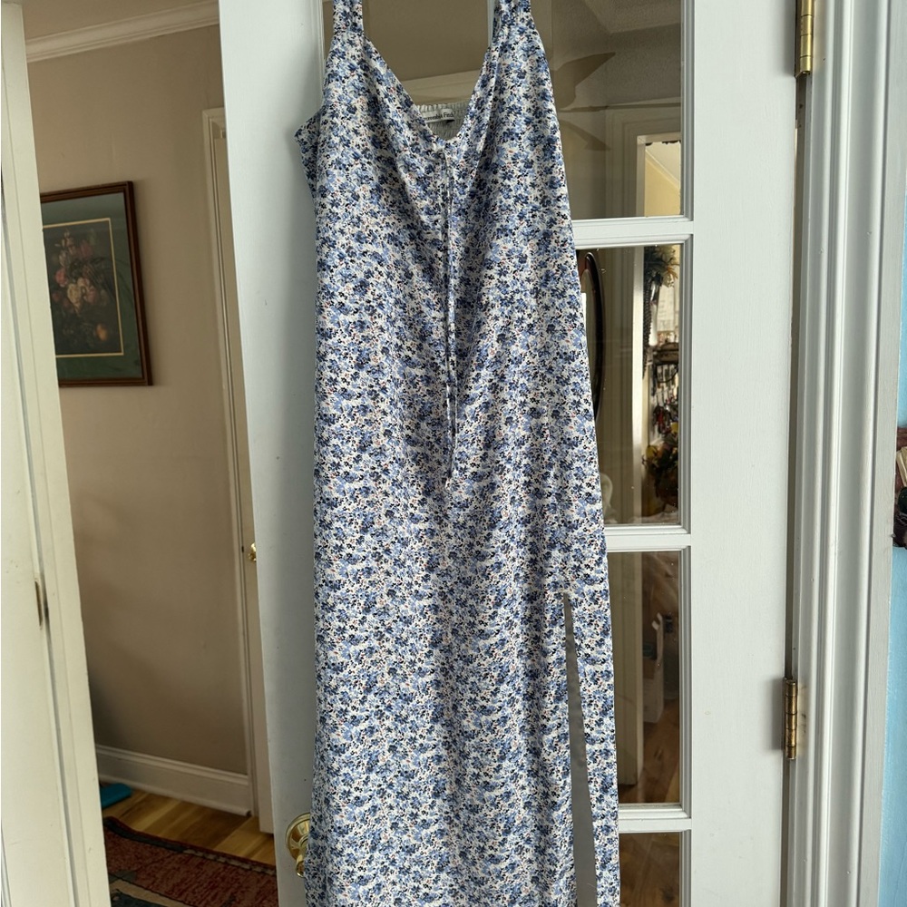 Floral Blue and White Women's Dress